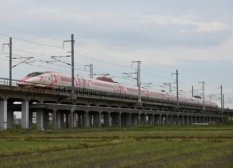 空飛ぶピンクの夢特急！？