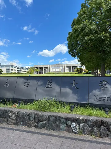 緑と青空、そして大学の威厳