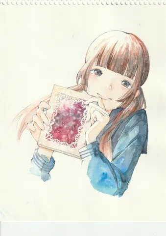 秘密のページをめくる少女
