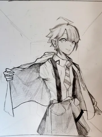 袖を通してないのに肩にある服