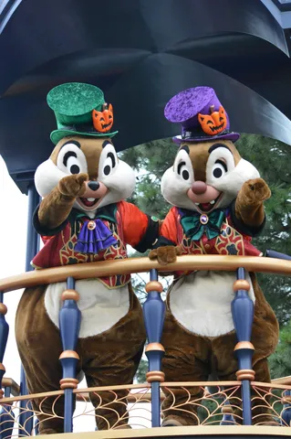 ハロウィン帽子の並び姿