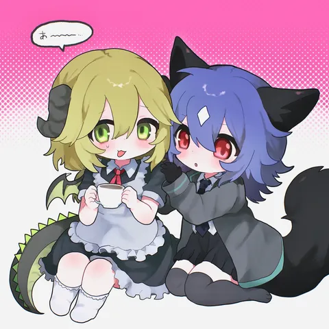 お茶目なドラゴンのメイドさん