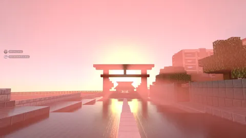 マインクラフトで作った鳥居