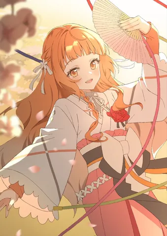 春風に舞う華やかな笑顔