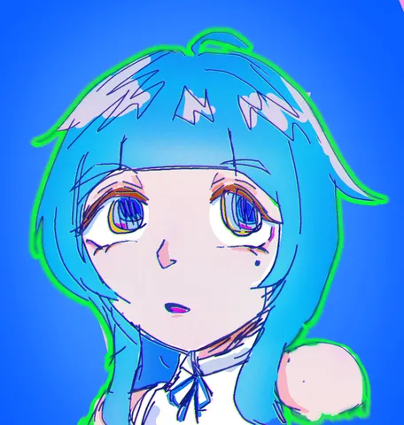 水色の天使、見つめる先は？