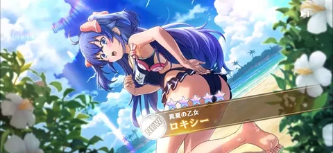 真夏の乙女、キラめく海辺で。