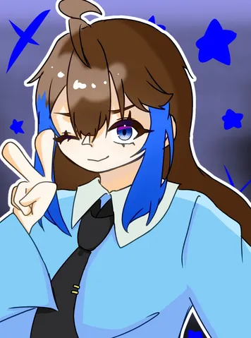 空と色が踊るポージング