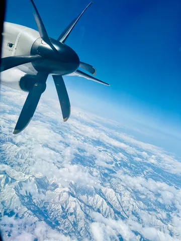 飛行機からの眺め