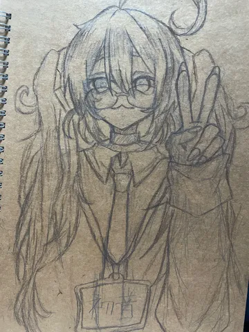 鉛筆で描かれた、ゆるやかな放課後