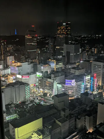 都会の夜景、光の交響曲