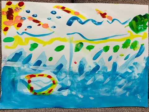 水面に揺らめく色彩