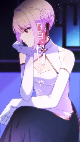 夜に映える横顔とドレス