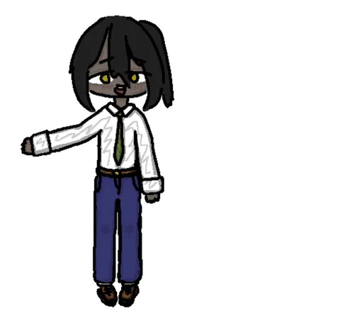 オフホワイトのシャツにネクタイ姿