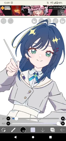 絵筆を手に、魔法の瞬間