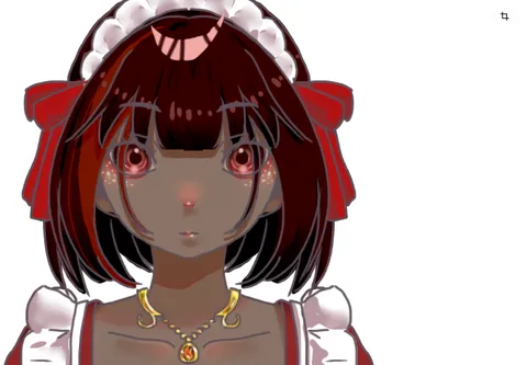 深紅の瞳に吸い込まれそう