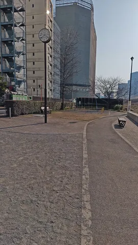 時を刻む公園の時計