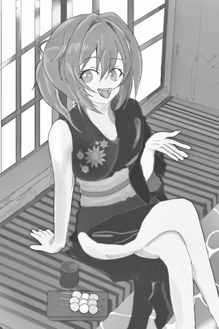 夏風と甘味、まったり時間