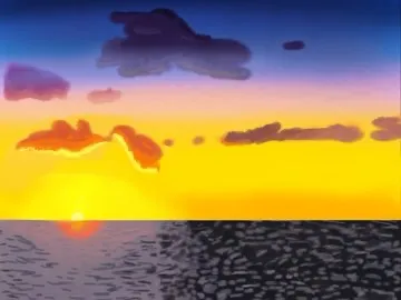 絵画のような夕焼け