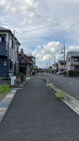 電線が織りなす街路風景