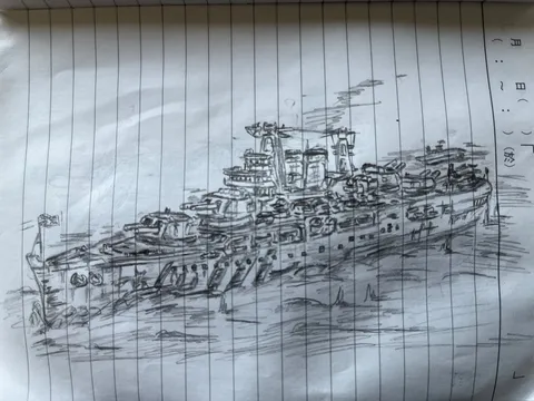 海原を走る影の艦