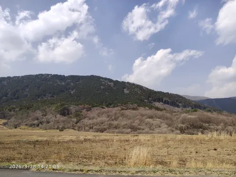 山裾の枯野に春を待つ
