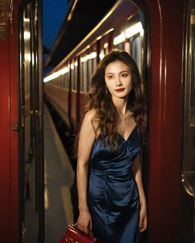 蒼いドレスと夜の汽車