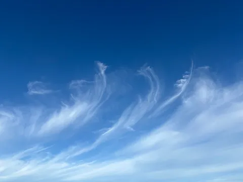 風と雲が遊ぶ青空