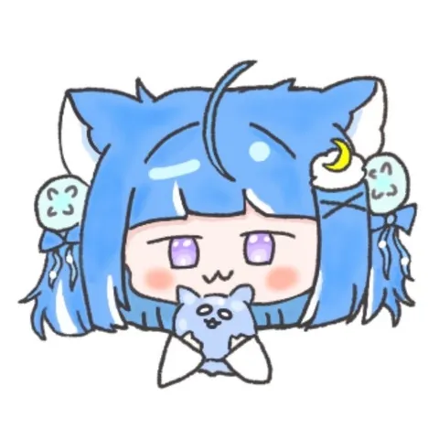 蒼髪のケモミミ、優しい時間