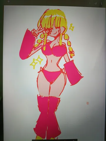 光る彩りの大胆シルエット