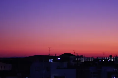 紫と赤のグラデーション