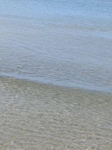 水面キラキラ、砂紋もキラキラ