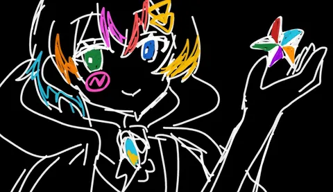 虹色の風を手に取る瞬間