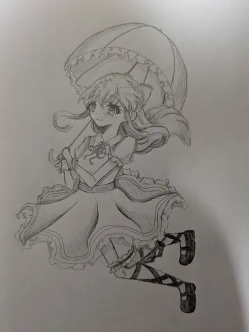 雨傘と踊る少女