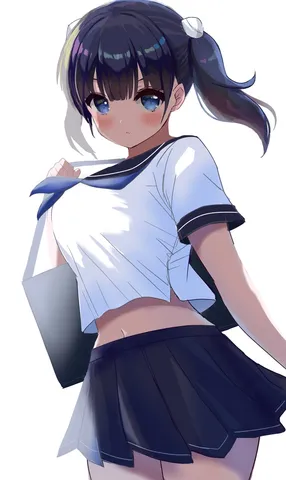 まぶしい夏のセーラー服