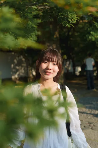 木漏れ日の笑顔