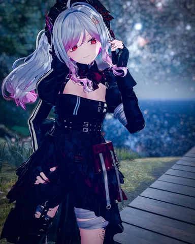 夜風に揺れる黒い旋律