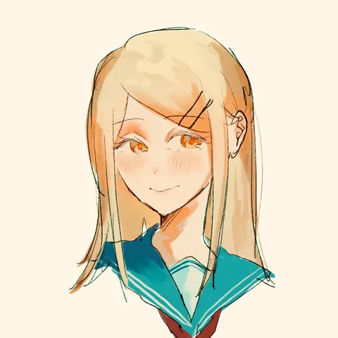 淡い光に包まれた微笑み