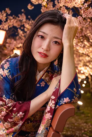 花夜の静かな佇み