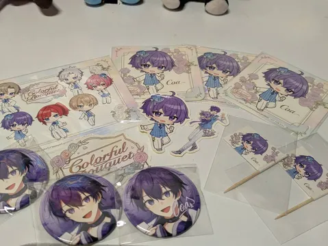 カラフルな推し活アイテムたち