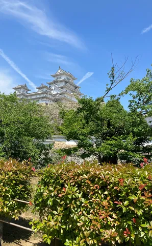 青空に映える白亜の城