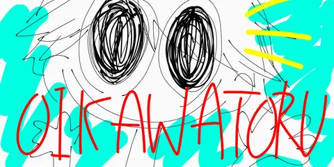 「OKAWATORU」の落書きアート