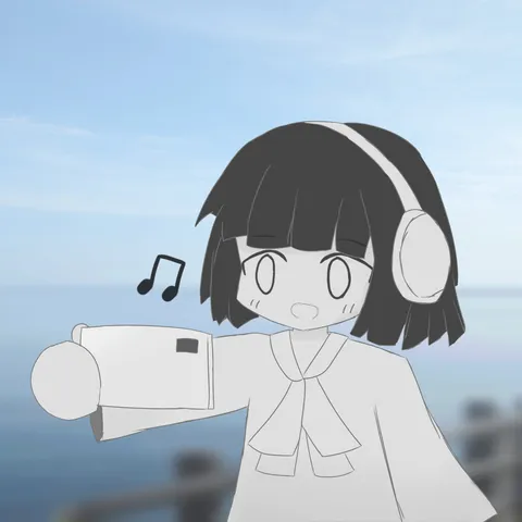 青空とイヤホン少女