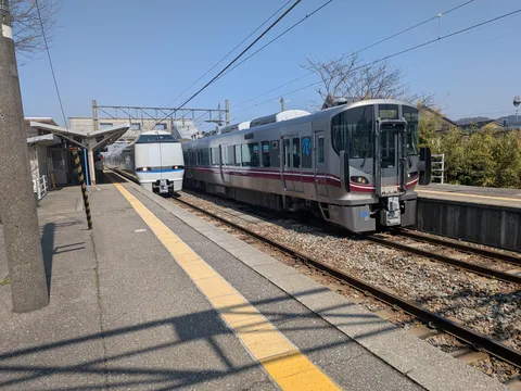 駅に佇む二つの電車
