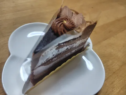 濃密チョコの層が光る