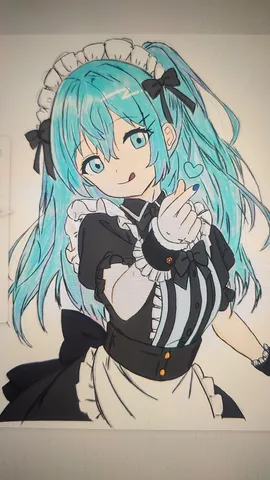 風を駆けるメイド姿