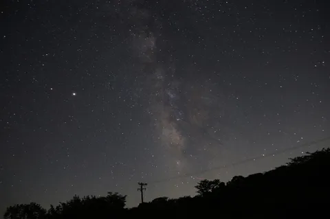 天の川と星空の静寂
