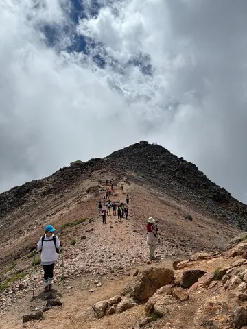 頂を目指す、登山の連なり
