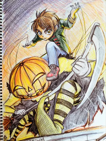 秋の風を駆けるハロウィン