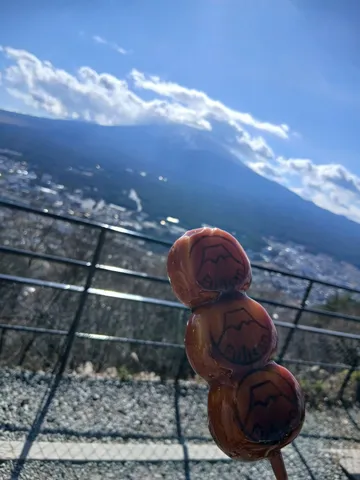 団子から見える富士山、映えてます！