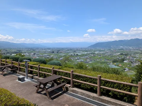 山々を望む、遠景の眺め